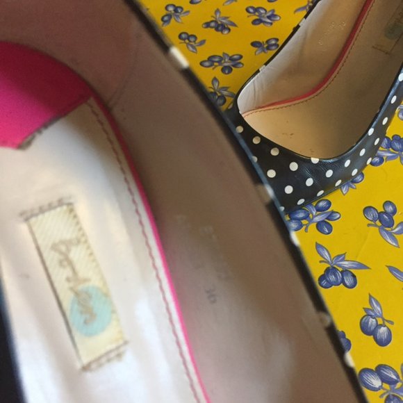 Navy Polka Dot Heel by Boden - Picture 3 of 4